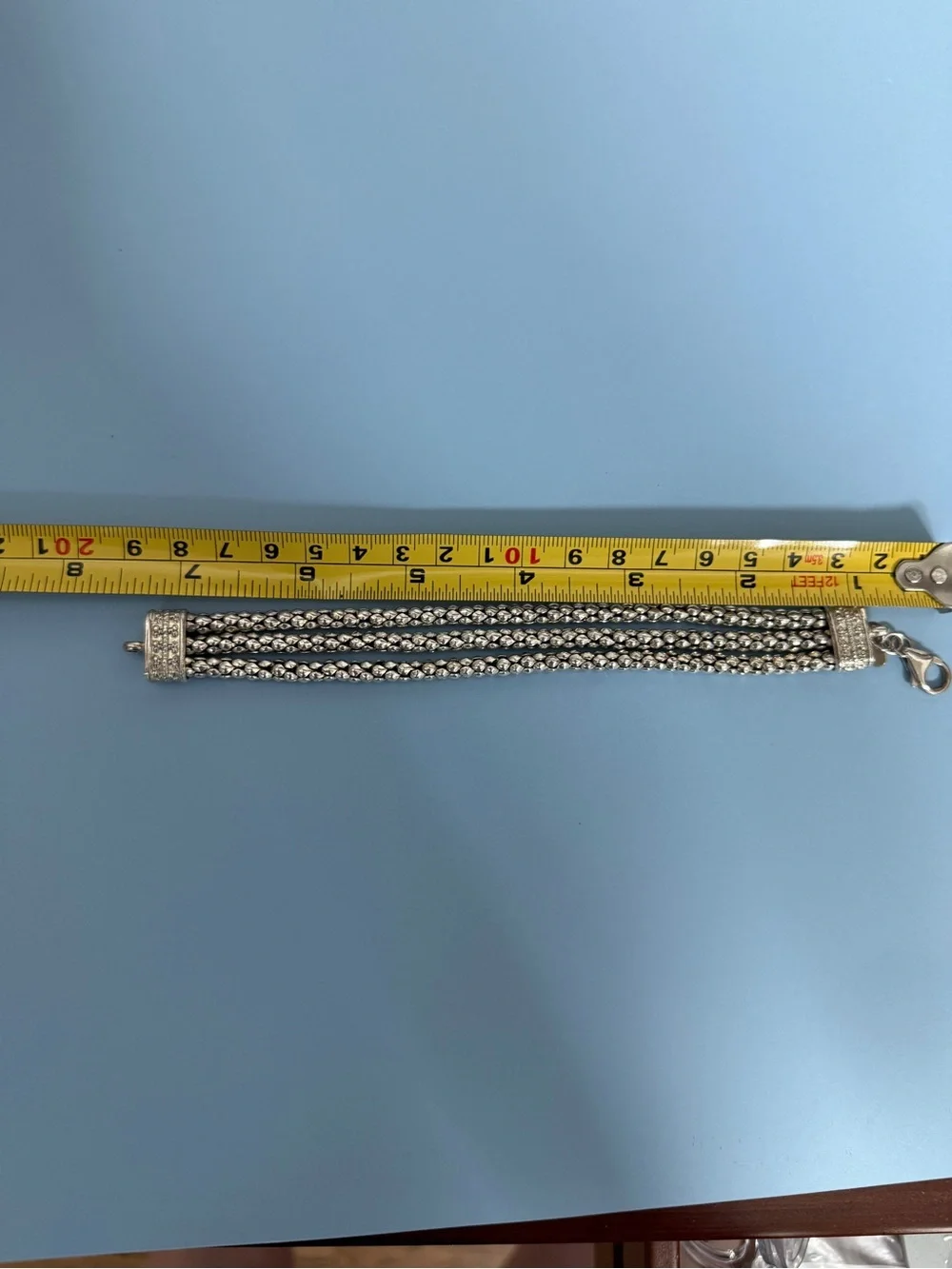 Vintage Silpada Sterling Silver (43g) Multi-Strand Popcorn Beaded Bracelet - Picture 6 of 6